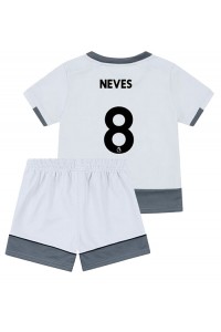 Fotbalové Dres Wolves Ruben Neves #8 Dětské Třetí Oblečení 2022-23 Krátký Rukáv (+ trenýrky)